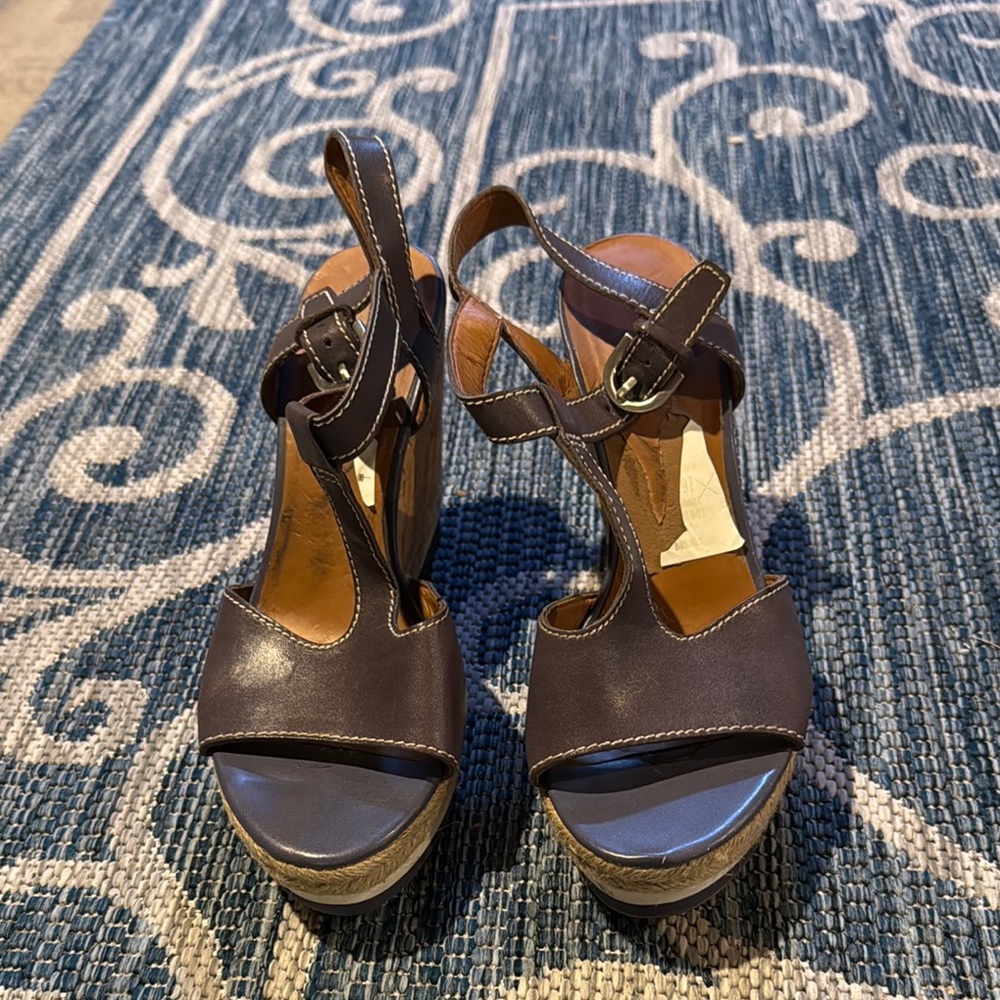 Franco Sarto Women's Stylish Gray Wedge Sandals